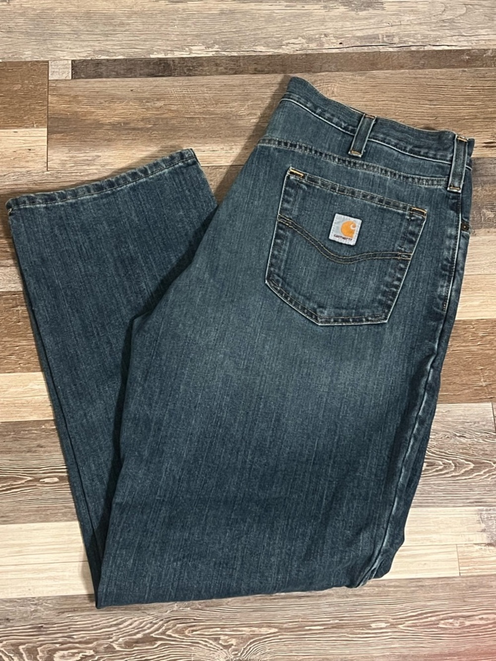 Carhartt Men's Indigo Relaxed Straight Jeans size 38x32